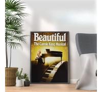 Beautiful The Carol King Poster Print, Musical Print, A4 A3 West End Broadway Theatre Show, Wall Art Deco Special Canvas West End Print, London theatre art frame options (A4 Print Only)