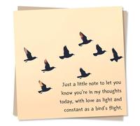 Beautiful Thinking Of You Card For a Loved One - Just A Little Note - In My Thoughts - Heart, Heartfelt - For a Special Someone, Friend, Parent, Relative, Grandparent