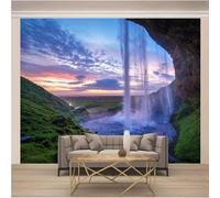 Beautiful Three Dimensional Art Waterfall Dusk 3D Wallpaper Luxury Home Dining Decor Paste Sofa Living Room The Wall for Bedroom Mural-150cm×105cm