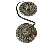 BEAUTIFUL TIBETAN BUDDHIST HEART CHAKRA TINGSHA CYMBALS REIK, I SPACE CLEARING