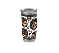 Beautiful Tibetan Mastiff Dogs Pattern Cute Mastiffs Stainless Steel Insulated Tumbler