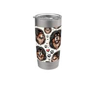 Beautiful Tibetan Mastiff Dogs Pattern Cute Mastiffs Stainless Steel Insulated Tumbler