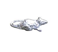 Beautiful Tiny Rat Figurine, Handcast In Fine Pewter By William Sturt
