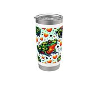 Beautiful Toad Pattern Aesthetic Oriental Fire-Bellied Toad Stainless Steel Insulated Tumbler