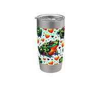 Beautiful Toad Pattern Aesthetic Oriental Fire-Bellied Toad Stainless Steel Insulated Tumbler