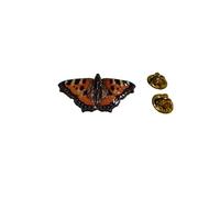 Beautiful Tortoise shell Butterfly Pin Badge