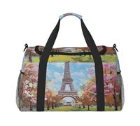 Beautiful Tower Paris Printed Travel Duffle Bag for Men Women Weekender Travel Organizer Bag for Sport, Outdoors, Gym & Fishing