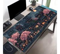Beautiful Town Large Gaming Mouse Pad, 700x300x3mm Extended gaming mouse mat XXL improved Precision and Speed Mousemat with Stitched Edges, Desk Mat for Keyboard and Mouses