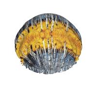 Beautiful Tree Camo Printed Bathing Cap, Dual Layer Hair Protector, Elastic Hair Cover For Washing Face, 10.6in/27cm