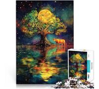 Beautiful TreeAdult Jigsaw Puzzles 1000 Pieces Brain intelligence challenge addictive toys is ideal as gifts for the whole family 38x26cm