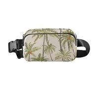 Beautiful Tropical Palm Hawaii Fashion Waist Bag Fanny Pack for Men Women Small Belt Bag Travel Wallet with Adjustable Strap for Shopping Sports Work, Beautiful Tropical Palm Hawaii, One Size