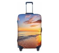 Beautiful Tropical Sunrise on The Beach Luggage Cover for Suitcase Tsa Approved, Washable Suitcase Protector Fits 18-32 Inch Anti-scratch Suitcase Cover Carry on Luggage Sleeve Travel Baggage Cover,
