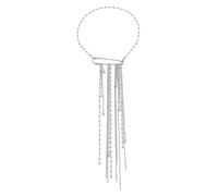 Beautiful Two Tone Pearls Dangle Necklace and Pin Set Elegant Pearls Fringe Accessory for Casual or Formal Occasions Feeling Fashion Pendant