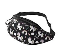 Beautiful Unicorns and Clouds Crossbody Bag Runner Small Hip Pouch Bum Bag Running Waistpack Bumbag Beltbag Sport Slim Fashionable for Jogging Hiking Woman