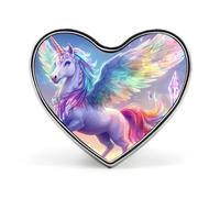 Beautiful Unicorns Heart Metal Brooches 1 Inch Decorative Badges Exquisite Decorations Pins for Clothing