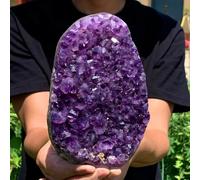 Beautiful Uruguay Dream Amethyst Quartz Crystal Cluster 1pc Ornaments (Size : 500-600g) Gemstone Stone