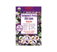 Beautiful, Variegated And Pretty Chilli Pepper Seeds - 9 Special Chilli Varieties With 90+ Seeds