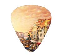 Beautiful Venice Canal View Premium Bass Electric Guitar Picks,Guitar Plectrum For Unparalleled Musical Experience