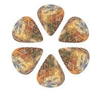 Beautiful Venice Canal View Printed Guitar Picks 6-Pack with Holder - 0.46mm Funny Guitar Picks for Acoustic Guitar, Electric Guitar, Bass Guitar