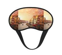Beautiful Venice Canal View Sleep Mask, Eye Mask, Light-Blackout Design Ultra Soft & Comfortable for Men, Women