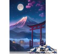 Beautiful View Mt Fuji Tor Puzzles Jigsaw Puzzle 1000 Pieces for Adults Creative Jigsaw Puzzles Difficult Puzzle Challenging Game Gift Toys Teens Family Puzzles 1000pcs (75x50cm)