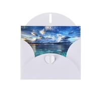 Beautiful View Of The Sea Greetings Single Cards With Envelopes,Greeting Cards Thinking Of You, Encouragement Cards