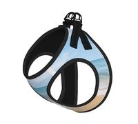 Beautiful View Of The Sea Print Dog Harness,Pet Leash Vest,Adjustable And Reflective Vest,For Small To Medium Dogs