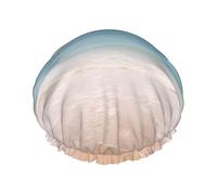 Beautiful view of the sea Print Shower Cap with Elastic and Reusable for Long and Short Hair,Double Layers Hair Cap