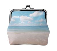 Beautiful view of the sea print Small Pouch Kiss Lock Coin Purse for Women Coin Change Purse, Credit Card Wallet