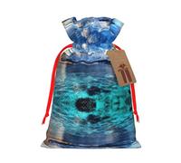 Beautiful View Of The Sea Printed Drawstring Gift Bags,Various Sizes, Bulk Plastic Packaging Bags