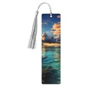 Beautiful View of The Sea Wooden Bookmark Perfect Decoration for Bookmarks Lovers Students Reading Book Club