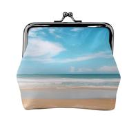 Beautiful view of the sea1 print Small Pouch Kiss Lock Coin Purse for Women Coin Change Purse, Credit Card Wallet