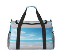 Beautiful view of the sea2 print Carry on Luggage for Women Men Shoulder Weekender Crossbody Bag for Yoga Travel Must Haves, Black, One Size