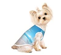 Beautiful View of The sea2 Print Dog Shirt Summer Pet T-Shirts Stretchy Cats Dogs Tee Shirt Sleeveless Tank Top Dog Vest