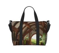 Beautiful Village Hand Travel Bag - Lightweight and Versatile Travel Companion with Spacious Design, Multi-Purpose Bag, Luggage Bag, Beach Bag, Gym Bag, Sports Bag