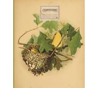 Beautiful Vintage Birds composition notebook: College Ruled 100 Pages - 7.5" x 9.25":: Perfect gift for adults and childrens.