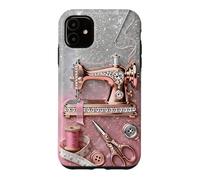 Beautiful Vintage Sewing Machine Crafter Maker Design Case for iPhone 11