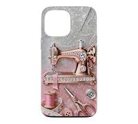 Beautiful Vintage Sewing Machine Crafter Maker Design Case for iPhone 13 Pro Max