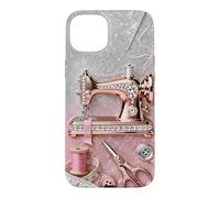 Beautiful Vintage Sewing Machine Crafter Maker Design Case for iPhone 15 Plus