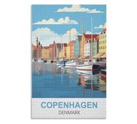 Beautiful Wall Decoration Painting，Copenhagen Denmark ，Adults 1000 Piece Jigsaw Puzzle- Christmas，70x50，paper puzzle，AA-1267