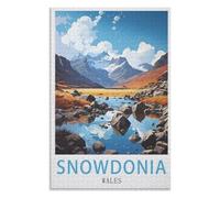 Beautiful Wall Decoration Painting，Snowdonia Wales，Adults 1000 Piece Jigsaw Puzzle- Christmas，52x38，paper puzzle ，AA-1307