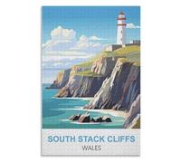Beautiful Wall Decoration Painting，South Stack Cliffs Wales ，Adults 1000 Piece Jigsaw Puzzle- Christmas，52x38，paper puzzle ，AA-1127