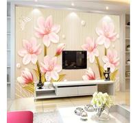 Beautiful Warm Colourful Flowers Butterflies Stripes 3D Wallpaper Silky Texture Home Study Office Grey Dining Room Sofa Bedroom Living Room TV Backdrop-200cm×140cm