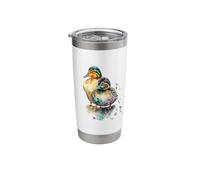 Beautiful Watercolor Duck Portrait Stainless Steel Insulated Tumbler