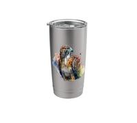 Beautiful Watercolor Hawk Portrait Stainless Steel Insulated Tumbler
