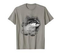 Beautiful Watercolor Otter Shirt - Save the natur tshirt T-Shirt