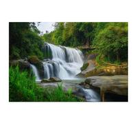 Beautiful Waterfall Green Forest Shoot by Slow to Make Water Look Puzzle Game for Family Wooden Puzzle Toy Educational Games Puzzles for Home Decor_300pcs