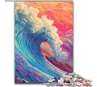 Beautiful Wave 1000 Piece Jigsaw Puzzles for Adults Impossible Jigsaw Puzzles for Adults Fun at Home Activities, Birthday Present, Travel Gifts size 50x75cm