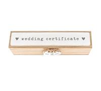 Beautiful Wedding Natural Wooden Marriage Certificate Holder | Mr And Mrs Keepsake | Bride And Groom Wedding Gifts 1000