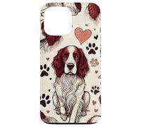 Beautiful Welsh Springer Spaniel Dogs Pattern Cute Spaniels Case for iPhone 13 Pro Max